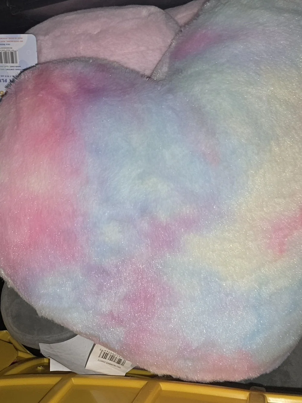 Tie-Dye Pastel Heart Throw Pillow - Plush Accent Pillow